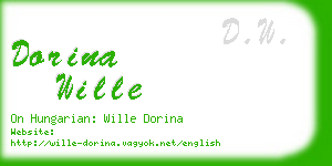 dorina wille business card